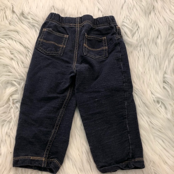 Carters Baby Toddler Dark Wash Jeans Train - Picture 8 of 9